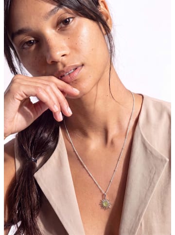 PURELEI Kette Sun Peridot Silber