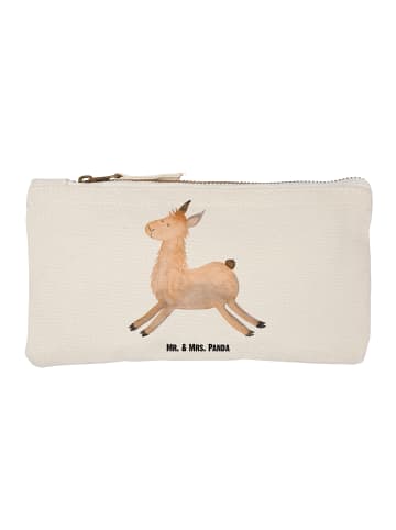 Mr. & Mrs. Panda Menschrmäppchen Lama Springen ohne Spruch in Weiß