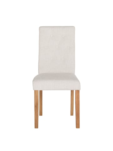 home24 Polsterstuhl Jeanne (2er-Set) in Creme