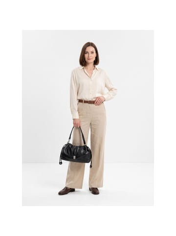 Replay Schultertasche Leder 20 cm black