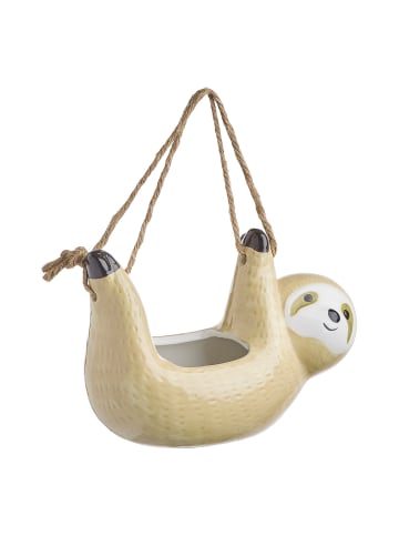 Butlers Hänge-Blumentopf HANG LOOSE Faultier in Braun