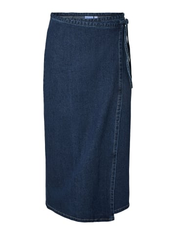 Pieces Jeansrock in Dark Blue Denim