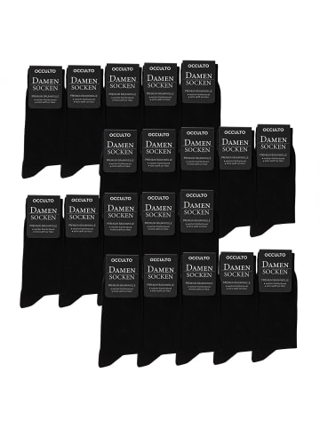 Occulto 20er Pack Schwarze Socken Hermine in Schwarz