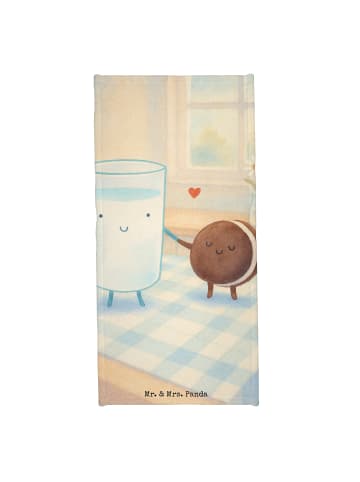 Mr. & Mrs. Panda Badetuch Milch Keks Design ohne Spruch in Gelb Pastell