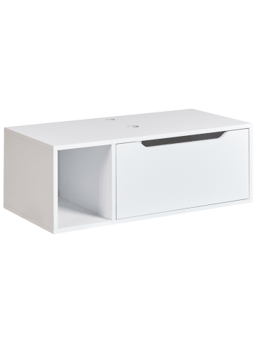 Beliani Waschbeckenunterschrank CASCAVEL in Weiß - (W) 80 x (H) 28 x (L) 40 cm