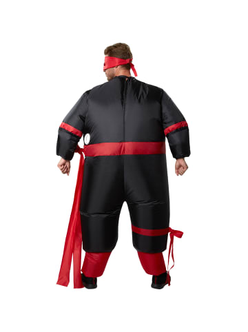 tectake Schattenkrieger/Aufblasanzug, in schwarz/rot, Gr. Einheitsgröße