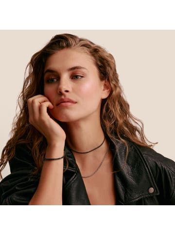 Thomas Sabo Halskette Tenniskette Sparkling Black Zirkoniasteine in silber, schwarz