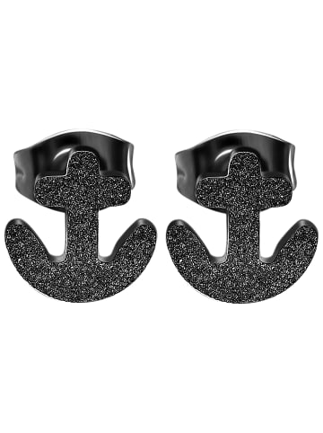 Adeliás Damen Ohrringe – Ohrstecker aus Edelstahl in schwarz