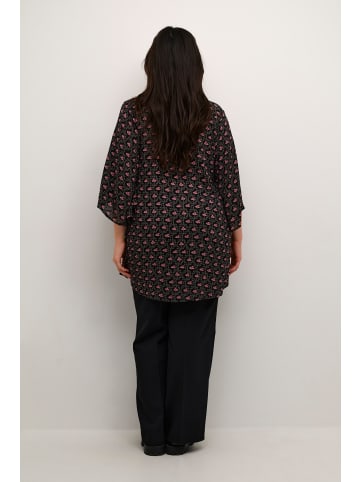 KAFFE curve Tunika KCamy Regular fit in Dark/Rosa Flowers