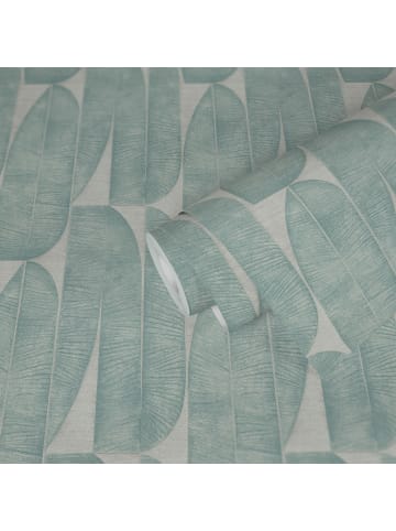 A.S. Création Tapete Tropical Balance in Eisgrün