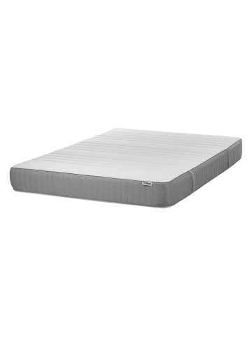 Beliani Matratze WHISPER in Weiß/Grau - (W) 140 x (H) 20 x (L) 200 cm