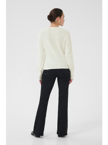 Kaffe Strickpullover KAvera Slim fit in Chalk