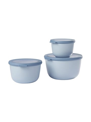 Mepal 3er Set Multischüssel-Set Cirqula 0,5l 1l 2l in Nordic Blue