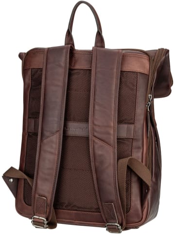 The Chesterfield Brand Rolltop Rucksack Savona 0322 in Brown