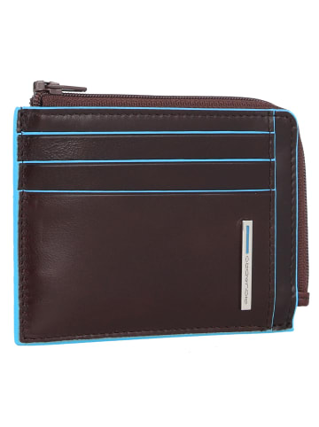 Piquadro Blue Square Kreditkartenetui RFID Leder 11 cm in mahogany