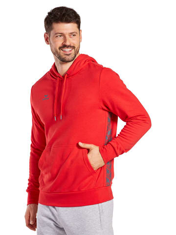 erima Herren Essential Team Kapuzensweat in rot/slate grey