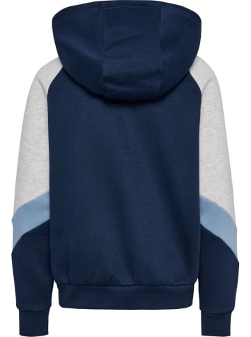 Hummel Kinder Trainingsjacke "Loose Blocked Zip Hoodie" in Blau