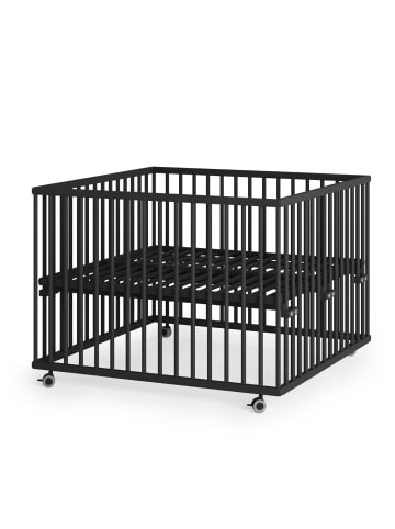 Sämann Sämann Laufgitter mit Lattenrost - Black Edition - Premium Kollektion