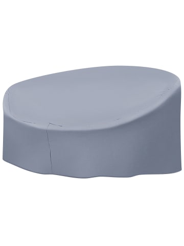 Beliani Regenschutzhülle CHUVA in Grau - (W) 165 x (H) 75 x (L) 140 cm