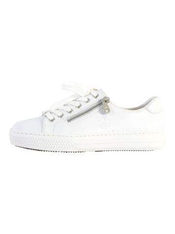 rieker Zip Manila Sneaker aus Leder Weiß