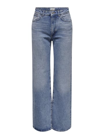ONLY Jeans mit weitem Bein in Medium Blue Denim