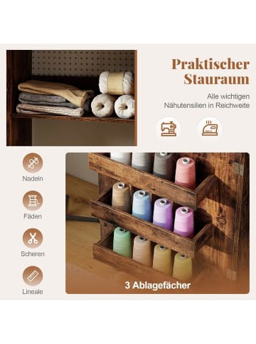 COSTWAY 2 in 1 Nähtisch klappbar mit Ladestation in Andere