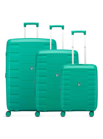 Roncato Skyline 2.0 4 Rollen Kofferset 3-teilig mit Dehnfalte in menta