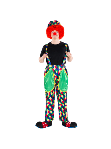 tectake Glänzende, bunte Latzhose, grün