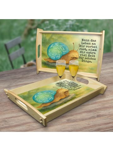 Mr. & Mrs. Panda betttablett Schnecke Sir Design mit Spruch in Weiß