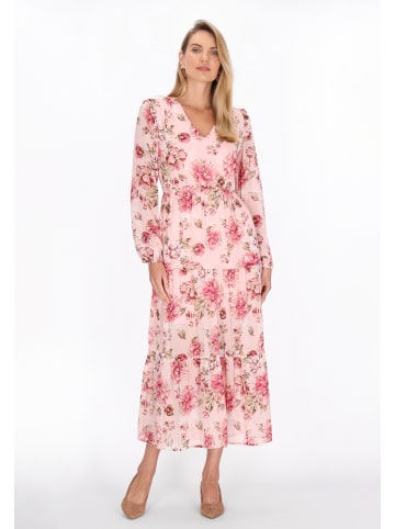 Usha Dress in light rose multicolor