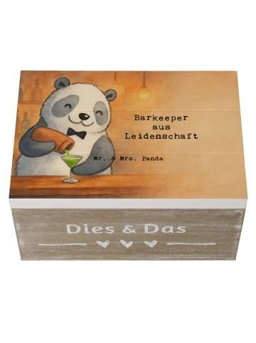 Mr. & Mrs. Panda Geschenkbox Barkeeper Leidenschaft Design mit S... in Weiß