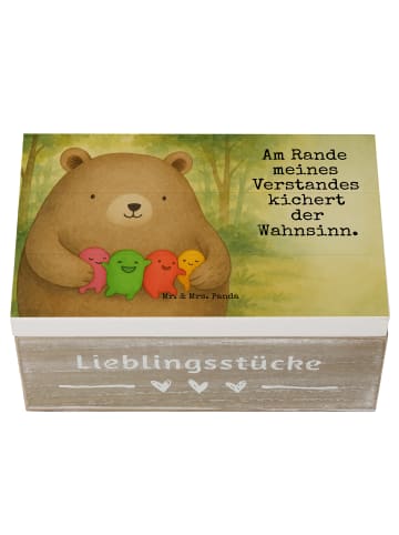 Mr. & Mrs. Panda Geschenkbox Bär Gefühl Design mit Spruch in Weiß