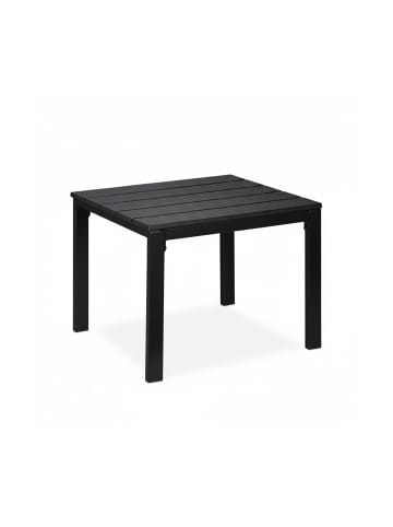 relaxdays Balkon-Beistelltisch in Schwarz - (B)52 x (H)39 x (T)48 cm