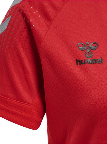 Hummel Hummel T-Shirt Hmllead Multisport Damen Leichte Design Schnelltrocknend in TRUE RED