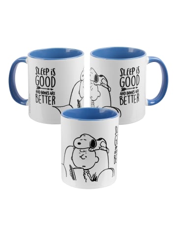 United Labels The Peanuts Tasse Snoopy - Books aus Keramik 320 ml in weiß