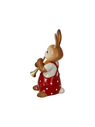 Goebel Figur " Hase - Süßer Flötenspieler " in Bunt