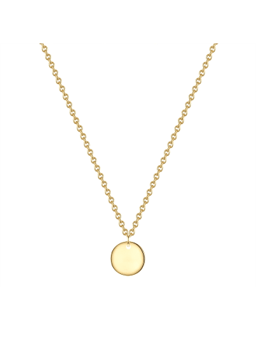Glanzstücke München Halskette Kreis Sterling Silber in gelbgold