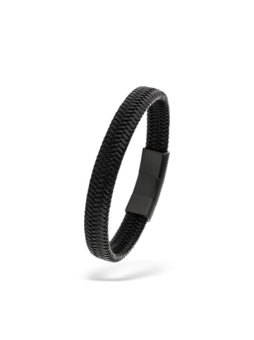 s.Oliver Armband Basic Leather in schwarz