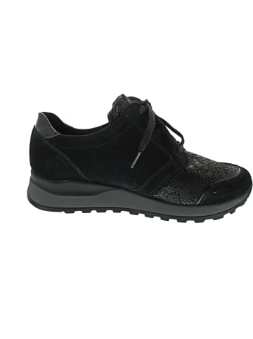 WALDLÄUFER Hiroko-Soft sportlicher Schnürer Schwarz
