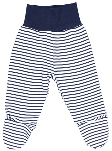 TupTam Baby Strampelhose mit Fuß 5er Pack in blau/beige
