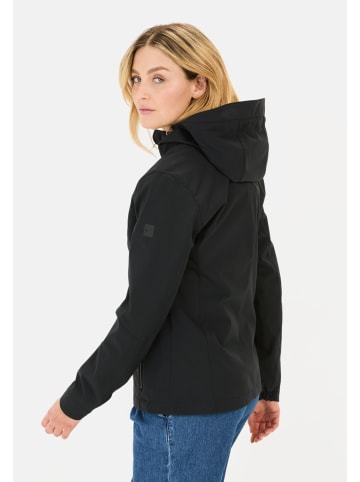 Camel Active Softshell Jacke aus recyceltem Polyester in Schwarz