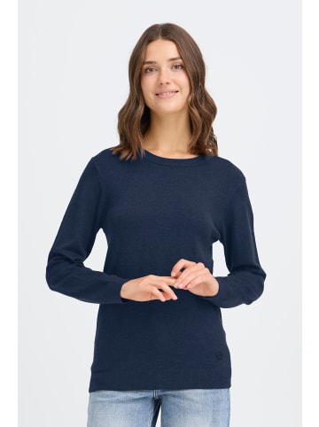 Oxmo Strickpullover OXAIDA ONECK JUMPER in Blau