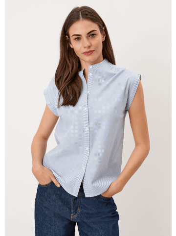 S. Oliver Bluse kurzarm in Blau