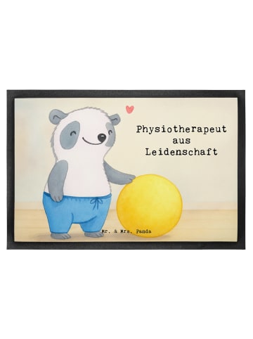 Mr. & Mrs. Panda Schmutzfangmatte Physiotherapeut Leidenschaft D... in Weiß