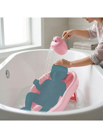 relaxdays 2-tlg. Baby-Badehilfe-Set in Rosa