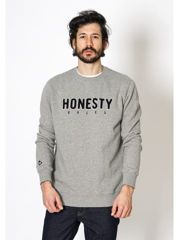 HONESTY RULES Sweat " Logo Embro " in grey-mel