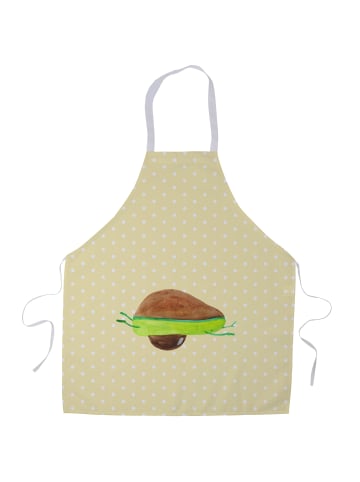 Mr. & Mrs. Panda Schürze Avocado Yoga ohne Spruch in Gelb Pastell