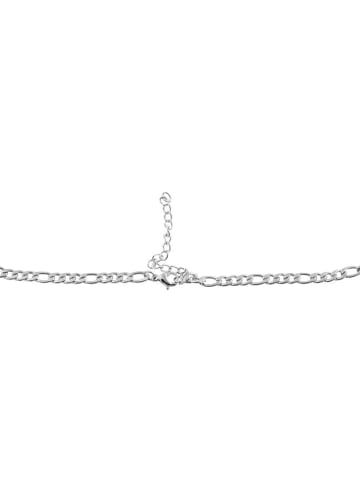 Adeliás Unisex Halskette – Figarokette aus Edelstahl 50 cm in silber