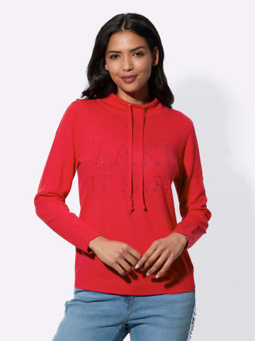 Sieh an! Langarm-Pullover in pink