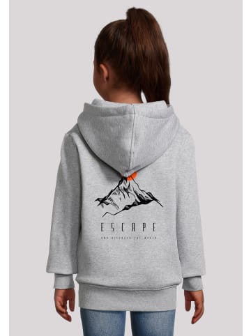 F4NT4STIC Hoodie Escape Discover the World Mountain in grau meliert
